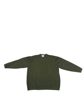 Eddie Bauer Since 1920 Merino Wool V-Neck Sweater XL Japan